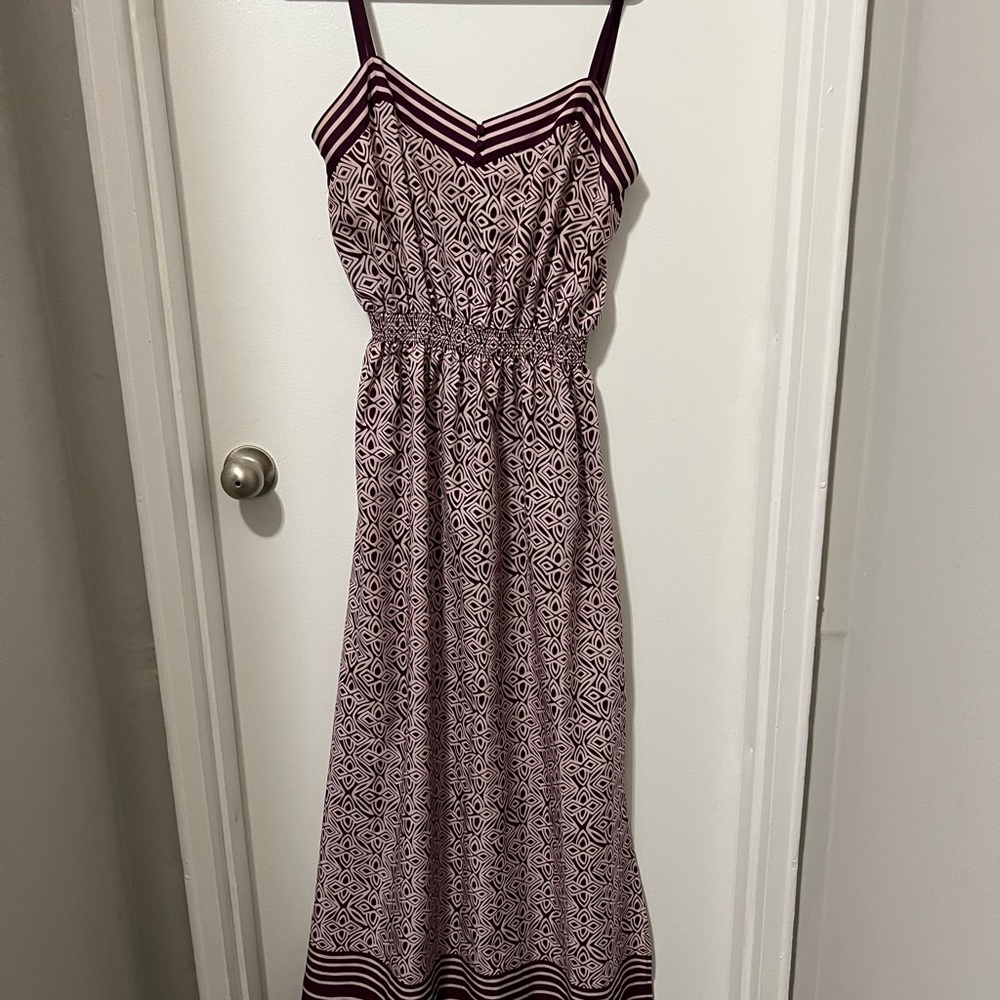 Patterned Purple Maxi